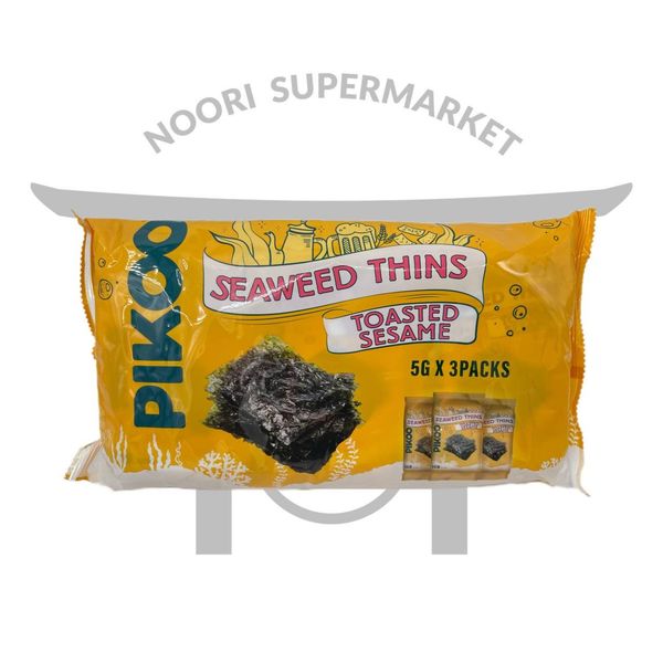 چیپس جلبک 3 عددی کنجد رست شده