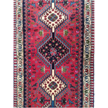 فرش دستباف یلمه سایز کناره باریک زمینه مسی (خرک 1/5 متری نقشه حوضی) کد 6065