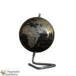 کره جغرافیایی 14 پایه هندسی رنگبندی (نقره ای-طلایی-آبی-سفید-مشکی )