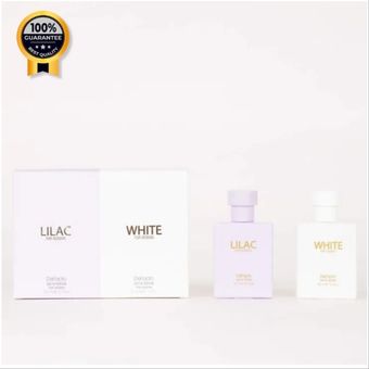 ادکلن زنانه دفکتو Defacto اورجینال مدل Lilac & white حجم 50 میل بسته 2 عددی