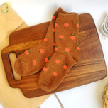 جوراب نیم ساق بوکله زنانه طرح میوه برند COCO & HANA