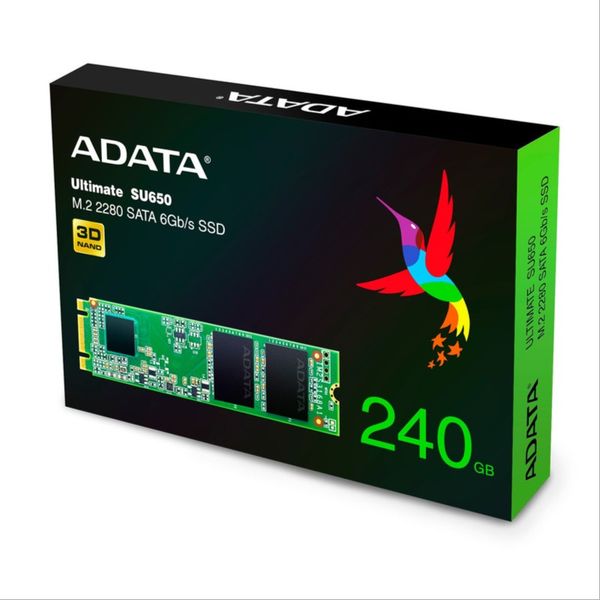 اس اس دی اینترنال ای دیتا مدل SU650 M.2 2280 ظرفیت 240 گیگابایت