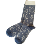 جوراب ساقدار ژاکارد زنانه طرح ماه و ستاره برند روپاپا