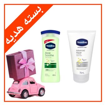 لوسیون بدن و کرم دست وازلین اصلی (Vaseline) کد 004 مجموعه 2 عددی