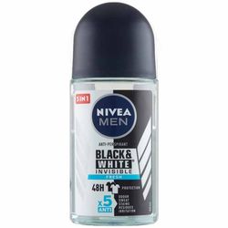 مام رول ضد تعریق مردانه نیوا Nivea مدل BLACK & WHITE حجم 50 میل