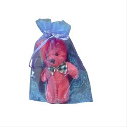 بسته هدیه عروسک خرسی وارداتی و کیسه