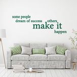 استیکر چوبی آرتافرین طرح "some people dream of success others make it happen"