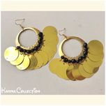 گوشواره پولکی طلایی