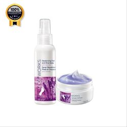 ست کرم شب و اسپری ضد بو پا آون Avon اورجینال با عصاره اسطوخودوس