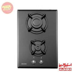اجاق گاز 2 شعله شیشه ای ایرانی  G2352i استیل البرز