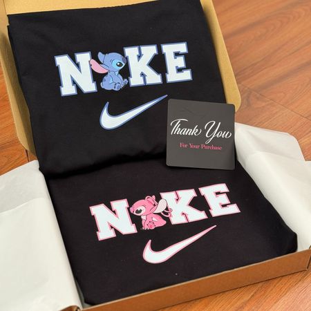 ست تیشرت NIKE لیلو و استیچ (مشکی)