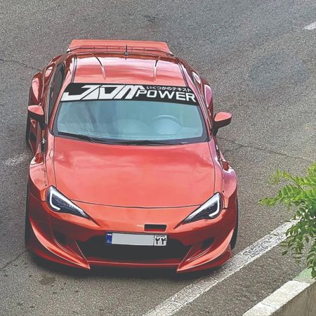 برچسب وین شیلد خودرو طرح power