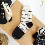 جوراب نیم ساق بوکله زنانه میکس سفید مشکی برند COCO & HANA