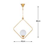 چراغ آویز زیمادور مدل دیاموند کد ZD-17