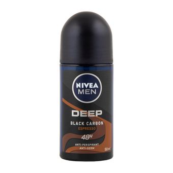 مام رول ضد تعریق مردانه نیوا Nivea مدل دیپ اسپرسو (زغال فعال) حجم 50 میل