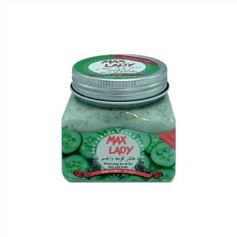 اسکراب شنی لایه بردار خیار مکس لیدی Max lady اصلی ضد التهاب حجم 300 میل