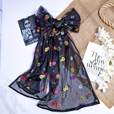 شال ابریشم گل