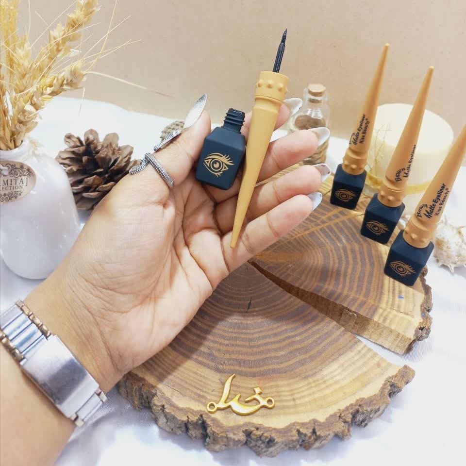 خط چشم ترند کیس بیوتی KISS BEAUTY رنگ قهوه‌ای