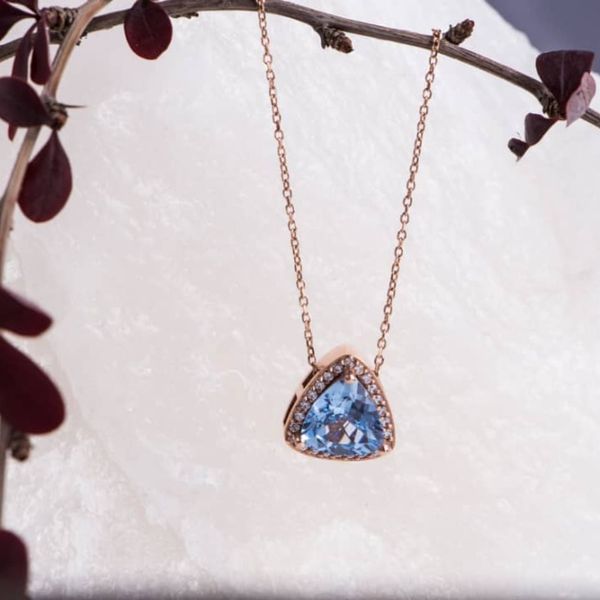 گردنبند با زنجیر توپاز