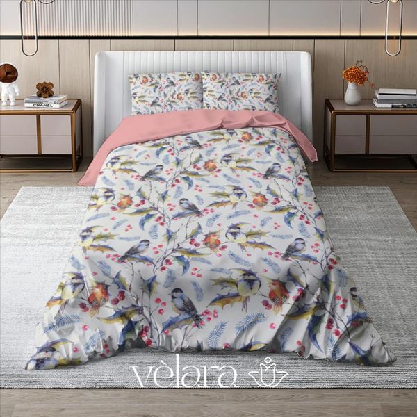 سرویس روتختی پارچه ترک برند ولارا طرح گلوگیاه کد R 329