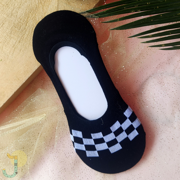 جوراب کالجی زنانه سفید مشکی وارداتی