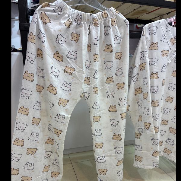 ست لباس خواب نخی دو تیکه کد1