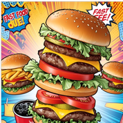 پرده فست و فود