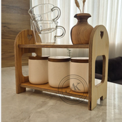 ظروف و استند چوبی