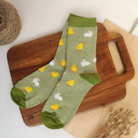 جوراب ساقدار زنانه طرح جوجه و خرگوش برند Chetic Socks