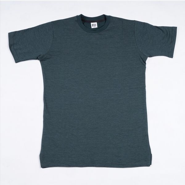 تیشرت یقه گرد حصیری سبز