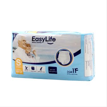 پوشینه بزرگسال ایزی لایف کد 001 سایز کوچک بسته 14عددی