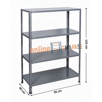 قفسه پیچ و مهره ای ارتفاع 1/5متری طول 95در عمق60سانتی متر