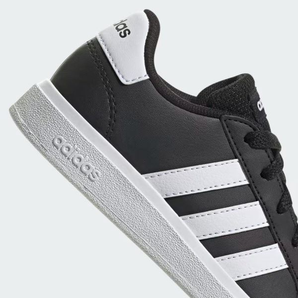 Adidas Grand Court Lace-Up Shoes - Black | Kids' Lifestyle GW6503