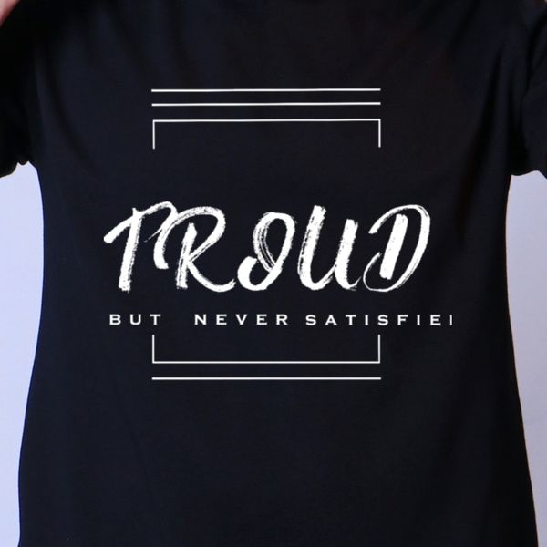 تیشرت مشکی مردانه مدل PROUD