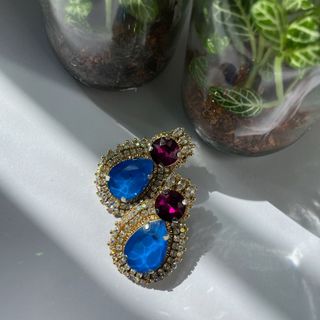 گوشواره طنین (آبی ارغوانی)