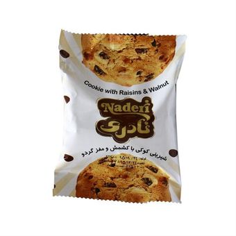 کوکی با مغز گردو و کشمش نادری تکی