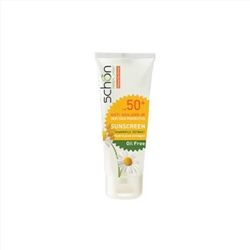 کرم ضدآفتاب بی رنگ شون Schon پوست چرب با SPF 50 حجم 50 میل