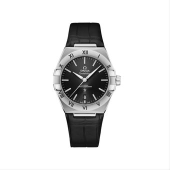 ساعت مچی امگا مردانه مدل کانسلیشن اتوماتیک بند چرم OMEGA Constellation