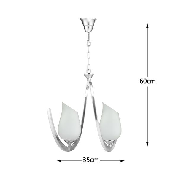 لوستر دو شعله زیمادور مدل شاین کد ZD-S-05