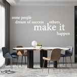 استیکر چوبی آرتافرین طرح "some people dream of success others make it happen"