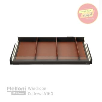 جاکفشی چرمی ریلی داخل کمد لباس بدنه LED کد 4160 ملونی