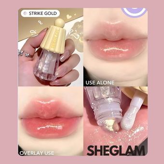 لیپ گلاس شاینی رنگ استریک گلد شیگلم ( Sheglam Lip Gloss Strike Gold )