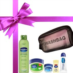 پک مراقبت پوست وازلین Vaseline اورجینال با واش بگ بسته 6 عددی