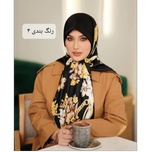 روسری ابریشم توییل طرح گل