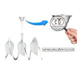 لوستر 3 شعله زیمادور مدل آویژه کد ZD-S-04
