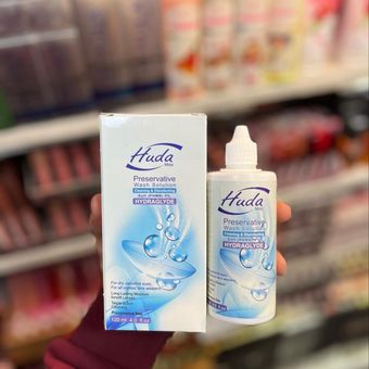 مایع لنز هدی میس Huda miss مناسب چشم خشک و حساس حجم 120 میل
