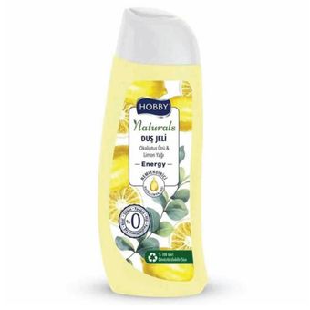 شامپو بدن هوبی سری Naturals مدل Energy حاوی عصاره اکالیپتوس و روغن لیمو 500 میل
