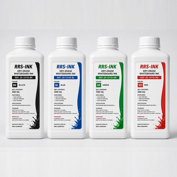 جوهر شارژ ماژیک وایتبرد RRS‑INK مدل Dry‑Erase حجم 500 میلیلیتر