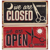 پرده آرایشگاه مردانه