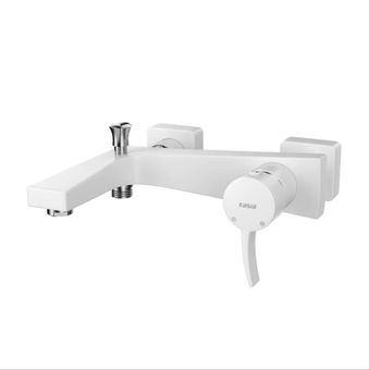 شیر حمام کسری مدل فیروزه سفید کروم